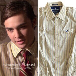 American Eagle Vintage Fit Striped Shirt ASO Chuck Bass